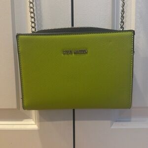 Steve Madden lime green folio crossbody bag